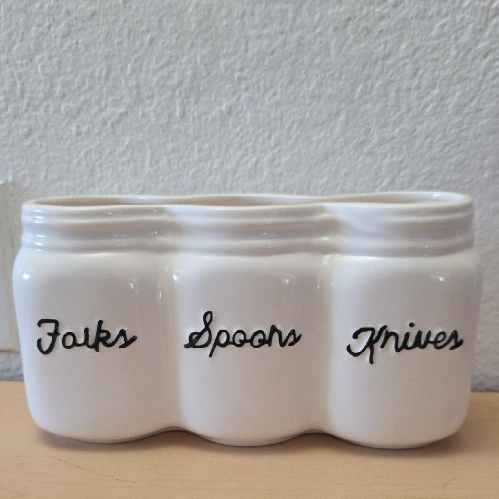 Home Essentials White Ceramic Holder